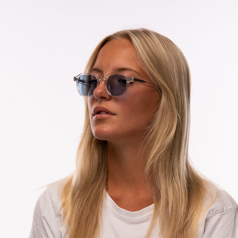 Toscana Solbriller - Transparent - Blå – Shadespace