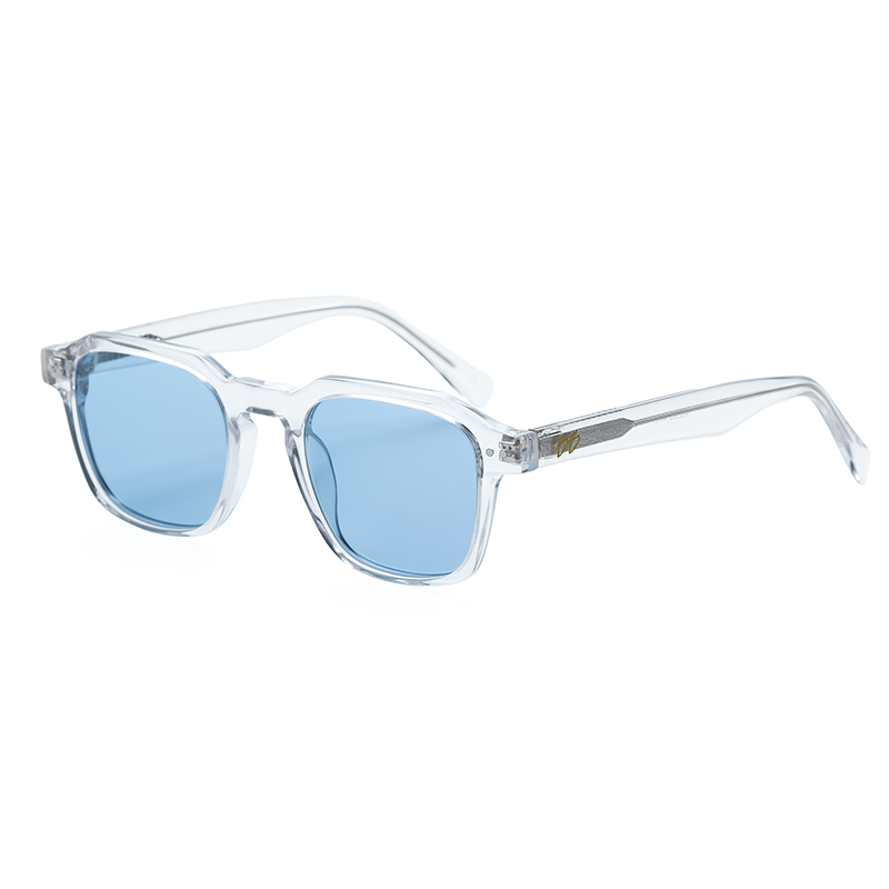 Toscana Solbriller - Transparent - Blå – Shadespace